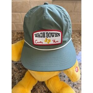 Staunch Tradition Green WADE BOWEN Country Music Patch Hat‎ Cap Adult Accessory